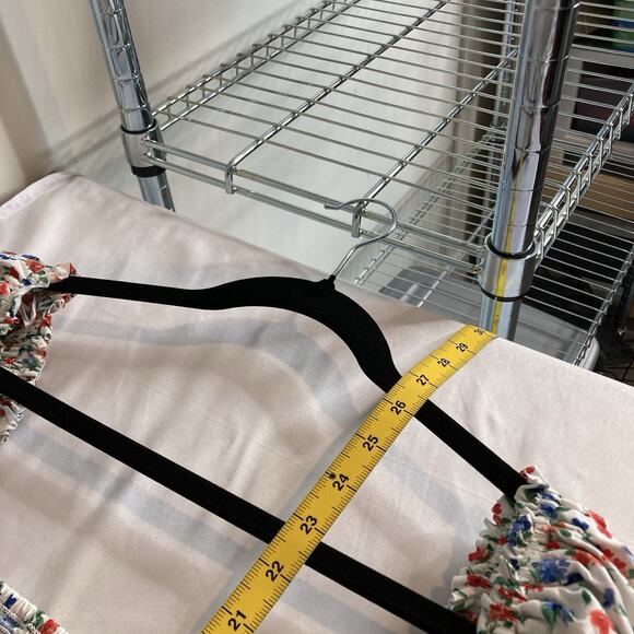 Old Navy Women's Orange Blue Floral Smocked Peasant Blouse Size 4X Boho Prairie - Picture 3 of 10